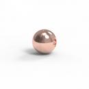 Kugel Close 925 rose verg. glatt 12,0